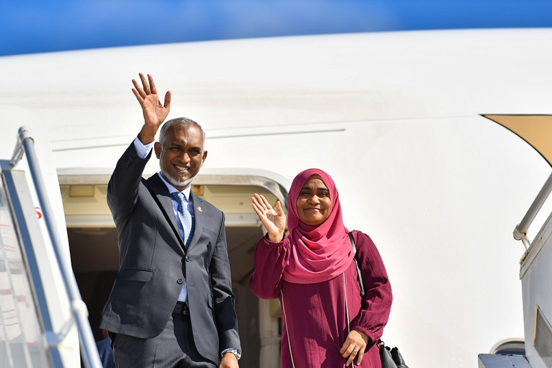 President Dr. Mohamed Muizzu and First Lady Sajidha Mohamed