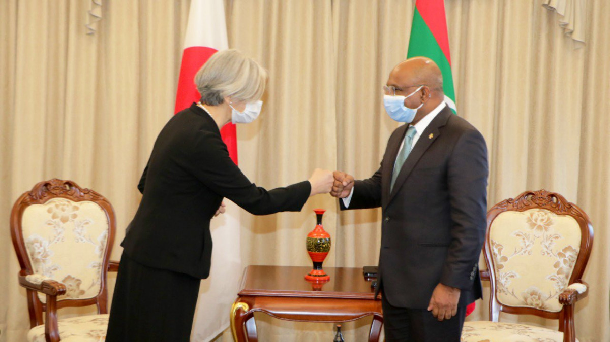 Ambassador of Japan to the Maldives called on Minister of Foreign Affairs Abdulla Shahid on Tuesday