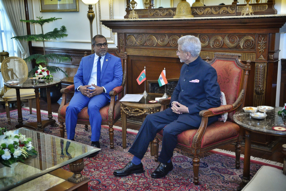 3 ޖެނުއަރީ 2025، މިނިސްޓަރ ޚަލީލު އާއި މިނިސްޓަރ ޖައިޝަންކަރު އިންޑިއާގައި ބައްދަލު ކުރައްވަނީ