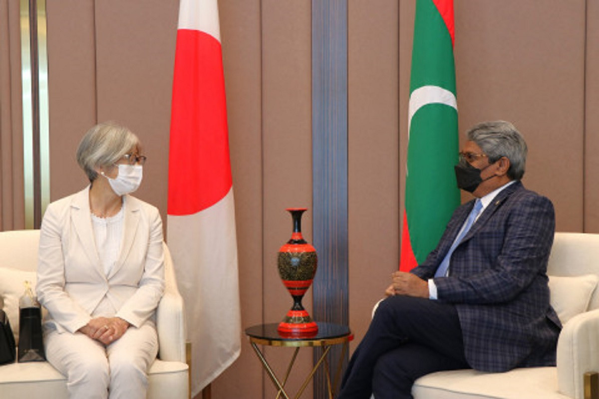 The new Japanese ambassador called on the state minister on Monday