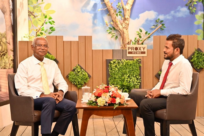 ރައީސް ފަށާއިރު ޕްރޮގްރާމަށް ދެއްވި ޚާއްސަ އިންޓަވިއުގެ ތެރެއިން