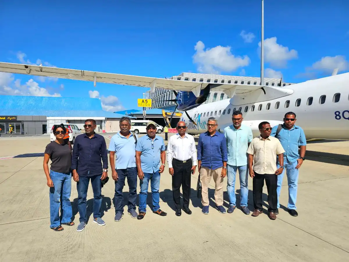 The President of the MDP, Abdulla Shahid, was joined by Member of Parliament Ibrahim Nazil, Maradhoo Constituency MP Ahmed Didi, and several general members of the MDP. | RaajjeMV