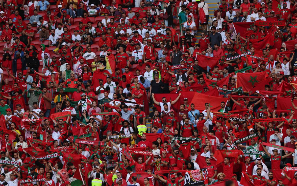 ކްރޮއޭޝިޔާއާއި މޮރޮކޯ ކުޅުނު މެޗުގެ ތެރެއިން، މޮރޮކޯގެ ސަޕޯޓަރުން - ފޮޓޯ: ރޮއިޓާސް 