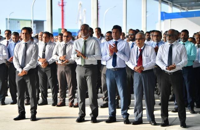President Dr. Mohamed Muizzu has officially inaugurated the new cargo terminal at the Velana International Airport