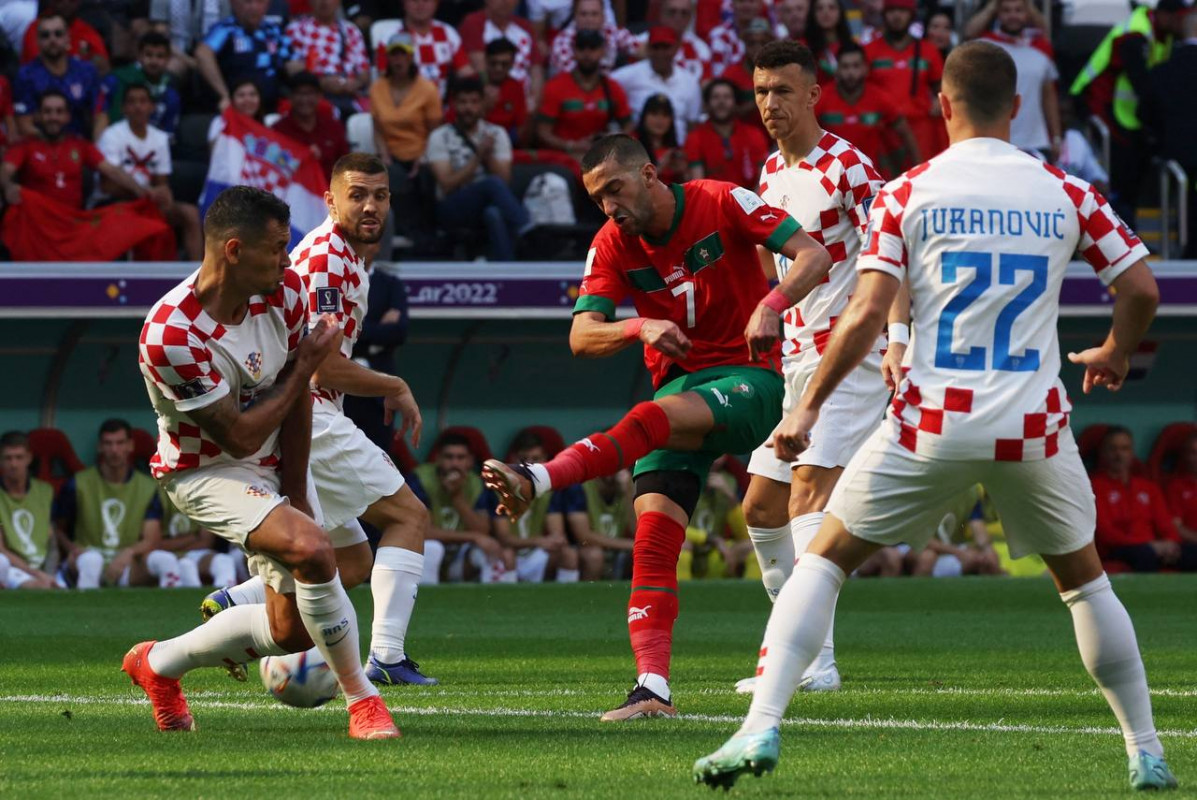 ކްރޮއޭޝިޔާއާއި މޮރޮކޯ ކުޅުނު މެޗުގެ ތެރެއިން  - ފޮޓޯ: ރޮއިޓާސް  