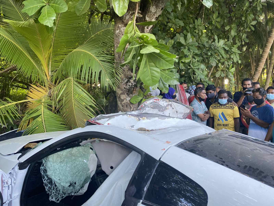 ޏ ފުވައްމުލަކު ނައިބުތުއްތު މަގުގައި ނުރައްކާތެރި އެކްސިޑެންޓެއް ހިނގާފައި