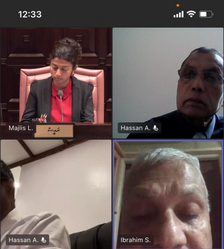 ރައްޔިތުންގެ މަޖްލީހުގެ އޮންލައިން ޖަލްސާއެއް ކުރިއަށްދަނީ