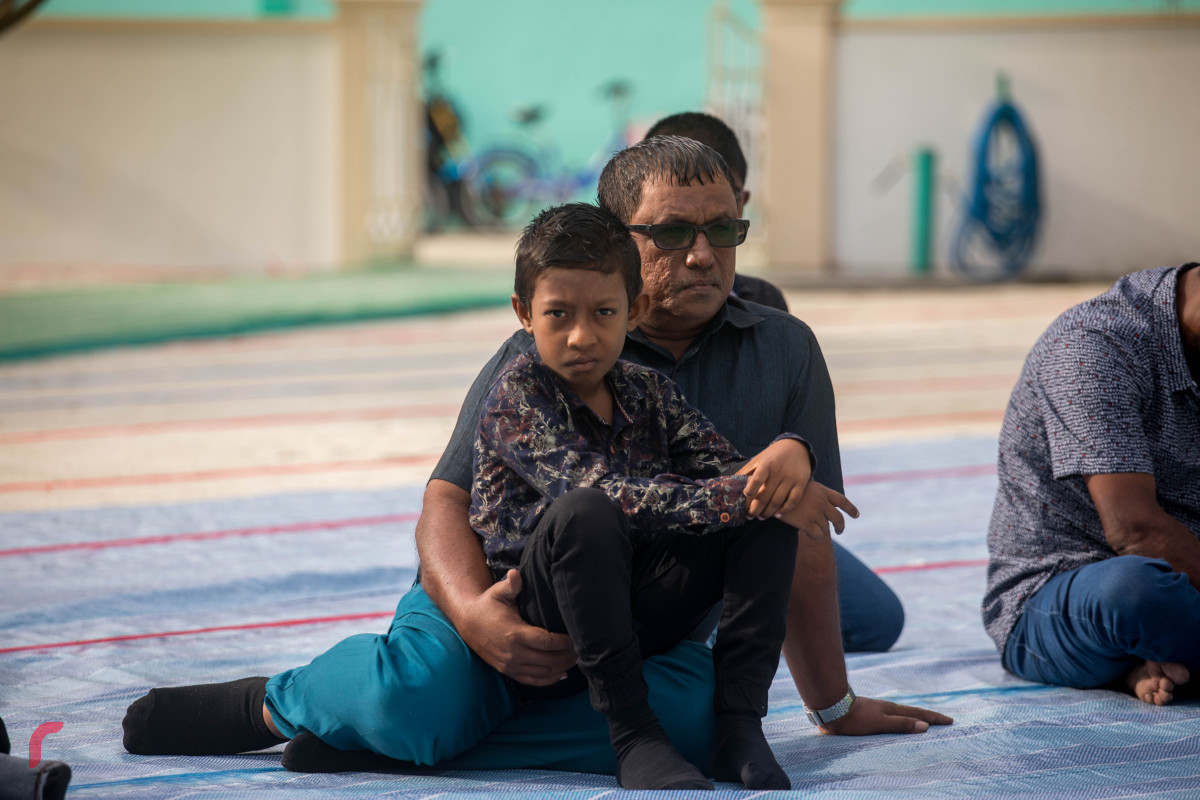 11 ޖުލައި 2019/ ހއ.ހޯރަފުށި--ހޯރަފުށި މަސްޖިދުލް އައްވާބުގައި ކުރެވުނު އީދު ނަމާދު ގެ ތެރެއިން-- ފޮޓޯ: ޝުއައިބް މުހައްމަދު