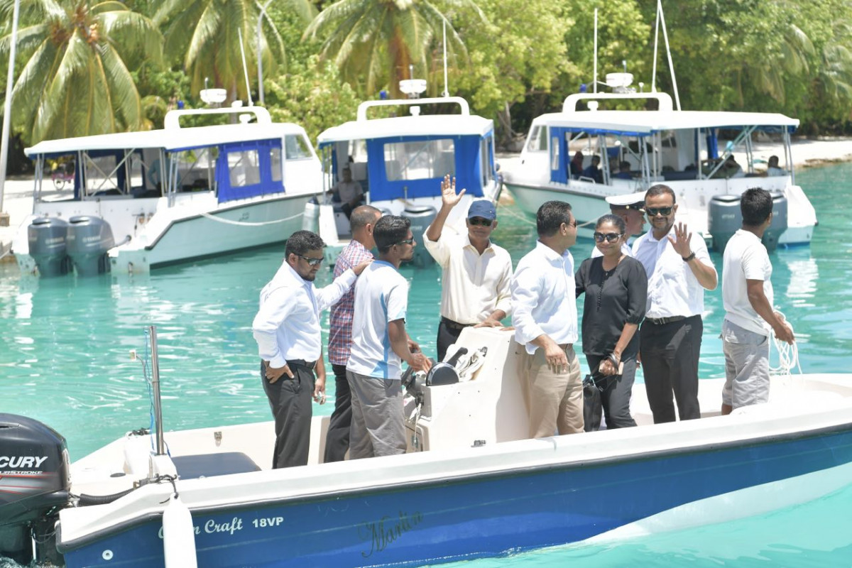 ރައީސުލްޖުމްހޫރިއްޔާގެ މިދަތުރުފުޅުގައި ވަނީ ބ. އަތޮޅުގެ ފަސް ރަށަކަށް ޒިޔާރަތްކުރައްވައިފަ