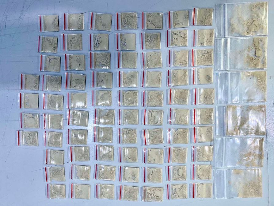 Drugs confiscated by the Maldives Police Service 