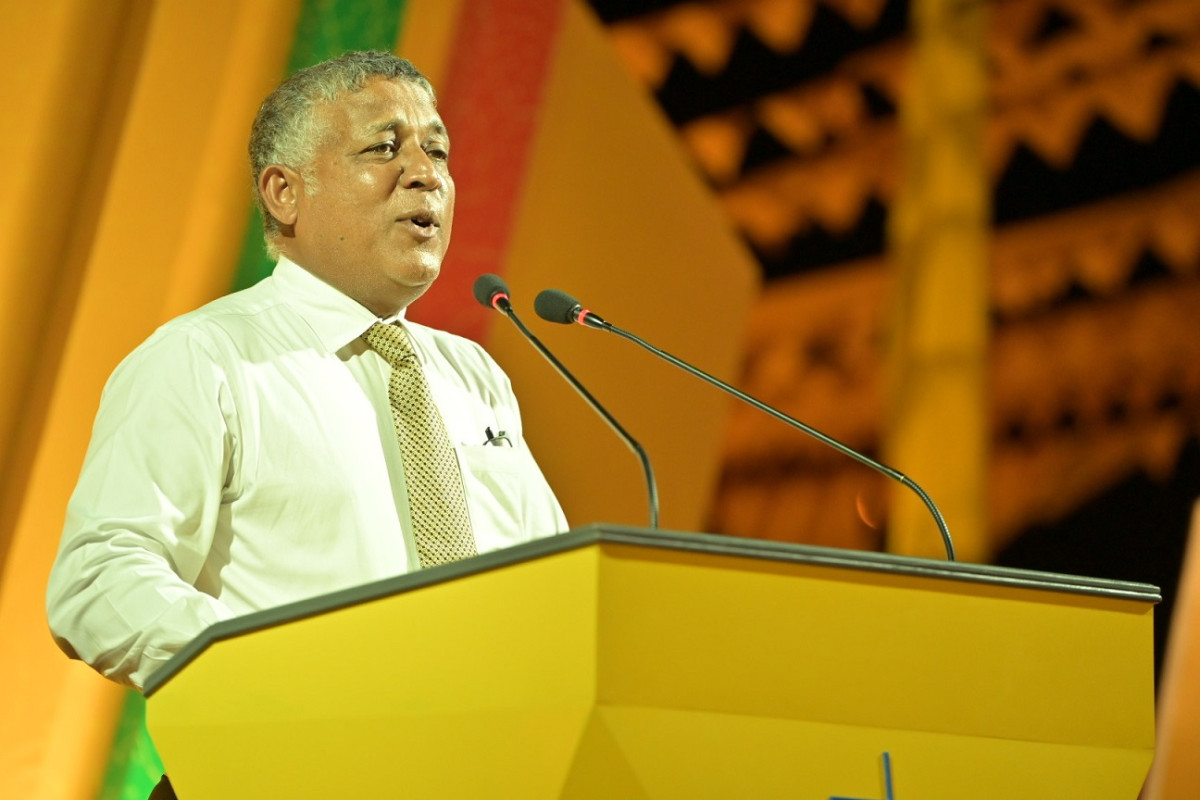 މިނިސްޓަރު އަސްލަމް، ގައްދޫގައި ކުރިއަށްދިޔަ ޖަލްސާގައި ވާހަކަފުޅުދައްކަވަނީ