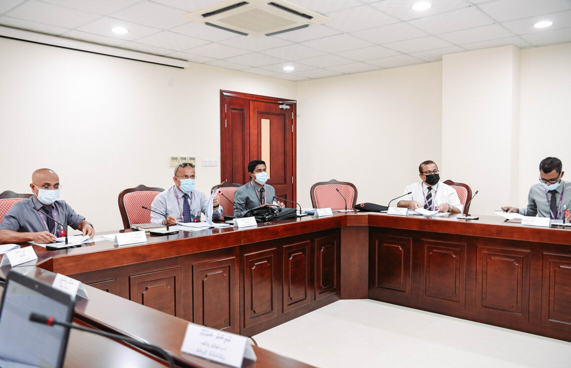 އިލެކްޝަންސް ކޮމިޝަންގެ މެމްބަރުން މާލިއްޔަތު ކޮމިޓީގެ ބައްދަލުވުމުގައި