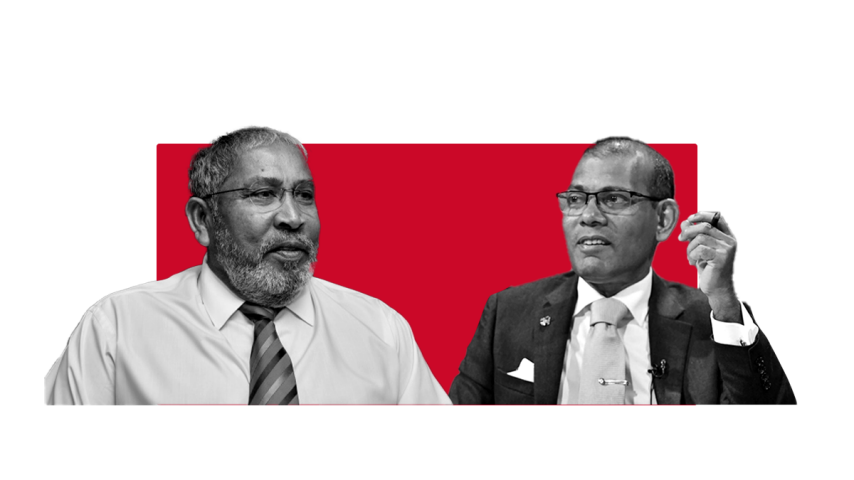 އެމްޑީޕީގެ ރައީސް މުހައްމަދު ނަޝީދު އަދި ޖޭޕީގެ ލީޑަރ ގާސިމް އިބްރާހީމް