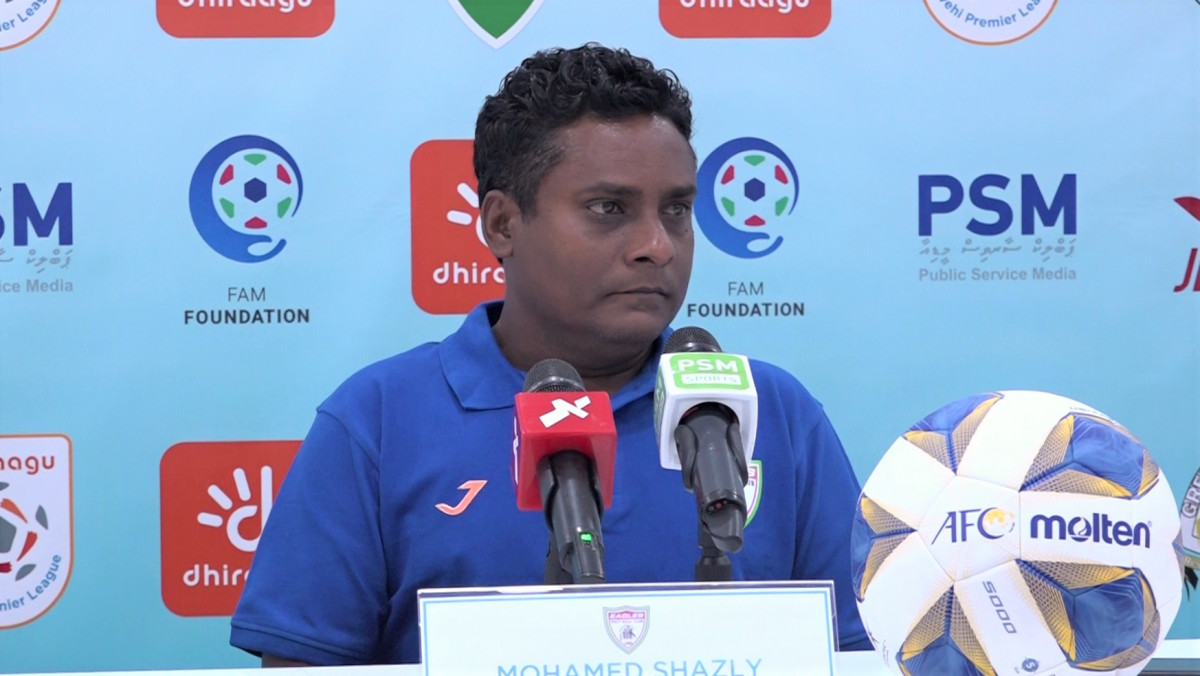 ކުލަބު އީގަލްސްގެ ކޯޗު މުޙައްމަދު ޝާޒްލީ (ޝާޒް)