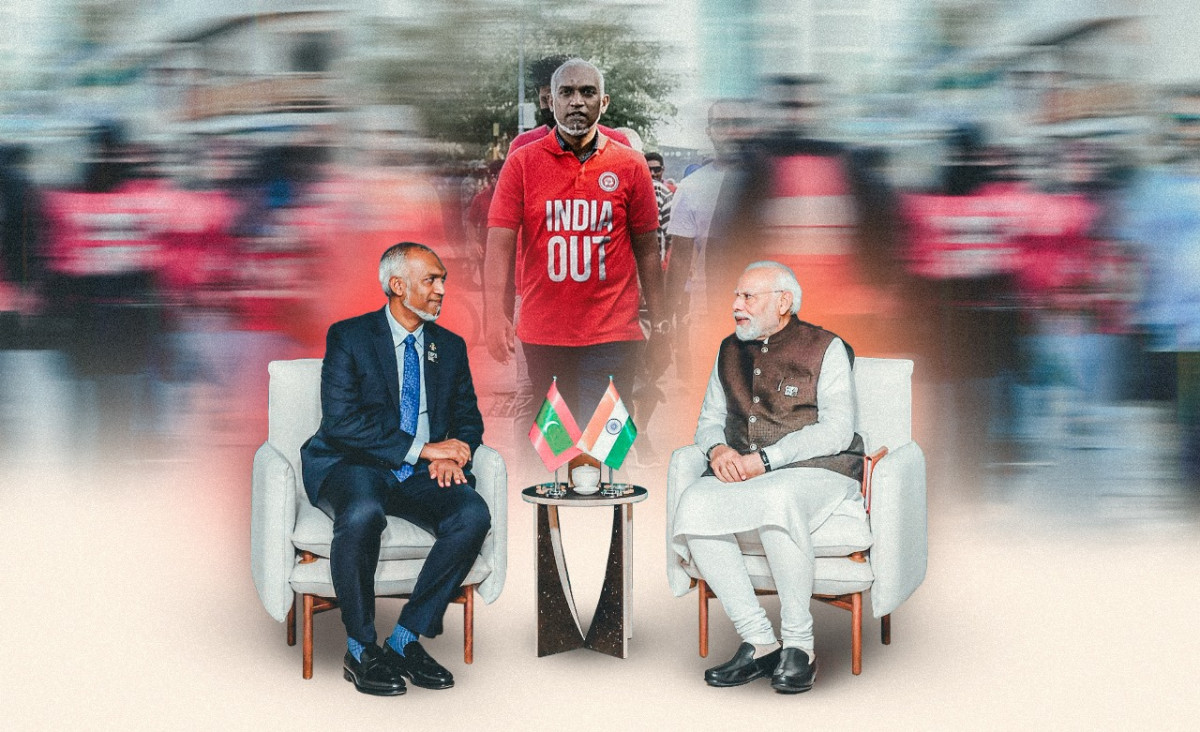 އިއްޔެ އިންޑިއާ އައުޓް ޓީޝާޓުގައި، މިއަދު ކޯޓުކޮޅުގައި މޯދީ އަރިހުގައި ރައީސް ޑރ މުޙައްމަދު މުއިއްޒު