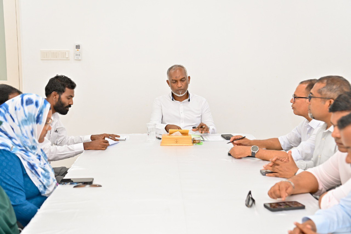 The president met members of M. Maduvvari council and WDC on Wednesday