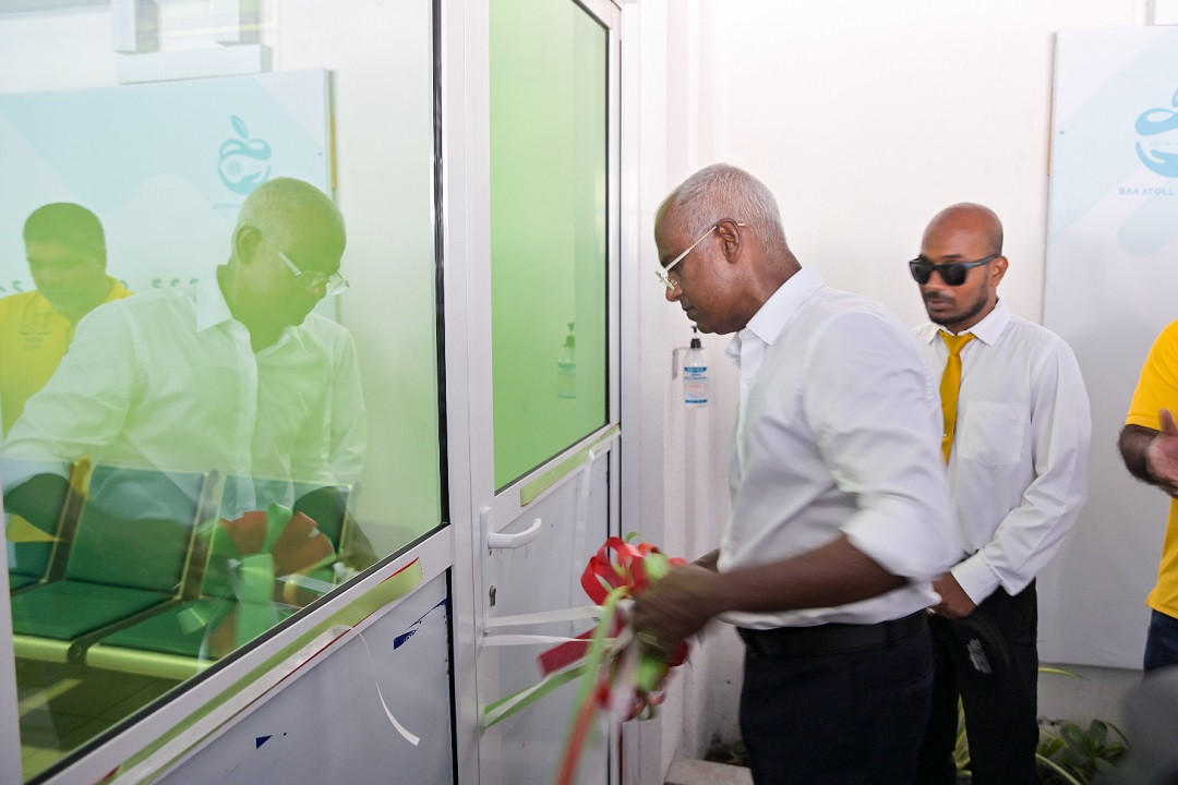 ބ. އަތޮޅު ހޮސްޕިޓަލްގެ އައު އިމާރާތް ހުޅުވުމުގެ ރަސްމިއްޔާތުގެ ތެރެއިން - ފޮޓޯ: ރައީސް އޮފީސް