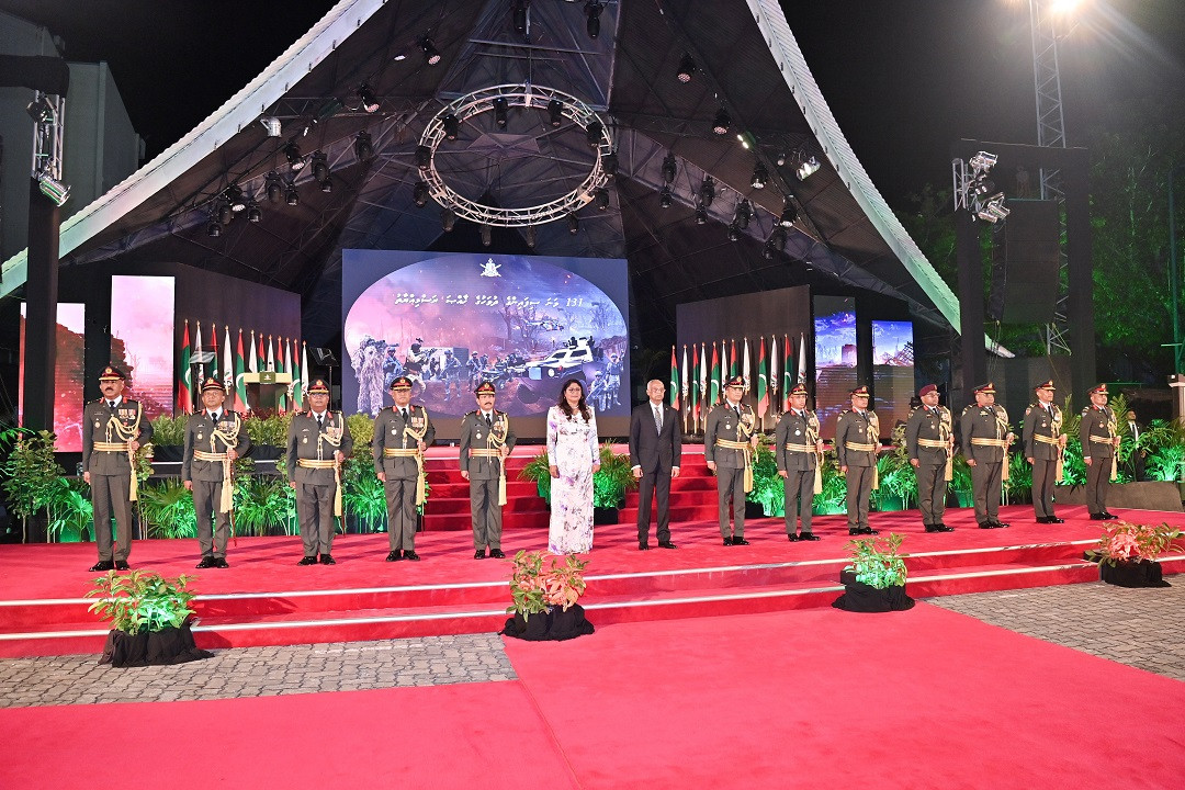 ސިފައިންގެ 131 ވަނަ އަހަރީ ދުވަހުގެ ޖަލްސާގެ ތެރެއިން - ފޮޓޯ: ރައީސް އޮފީސް