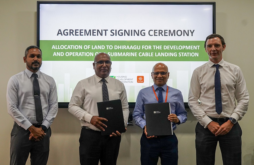Dhiraagu has secured the lease of land in Hulhumale’ for establishing the landing station to connect the Maldives to the global super high-way SEA-ME-WE 6 Submarine cable system