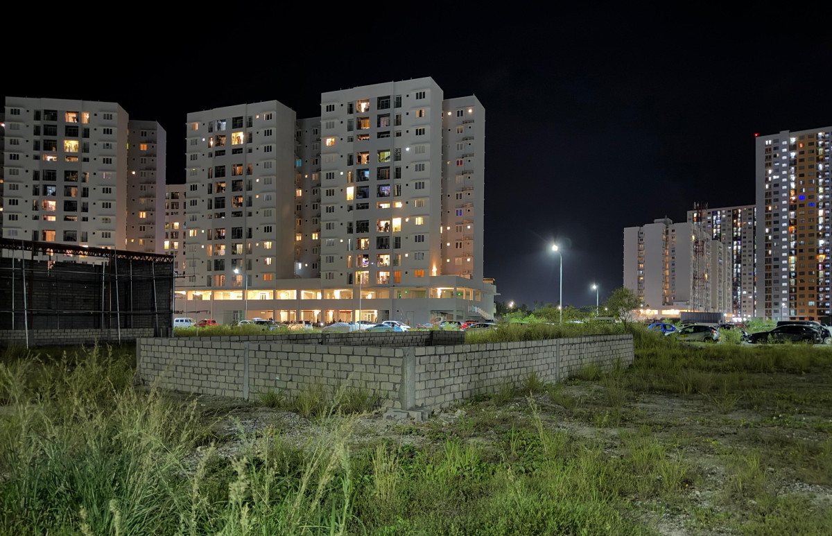 Boundary wall at the plot of land allocated to Fazeel illegally