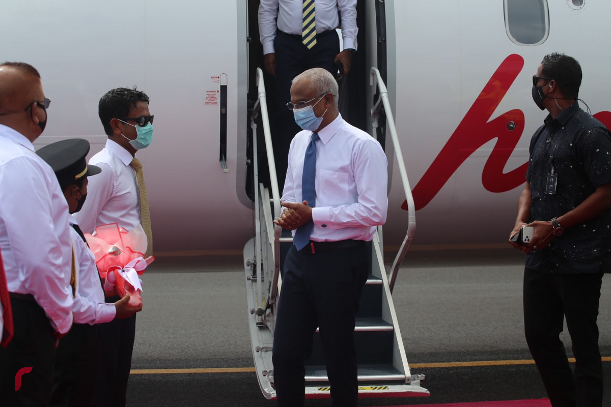 ރައީސް އިބްރާހިމް މުހައްމަދު ސާލިޙު ހޯރަފުއްޓަށް ވަޑައިގަތުން