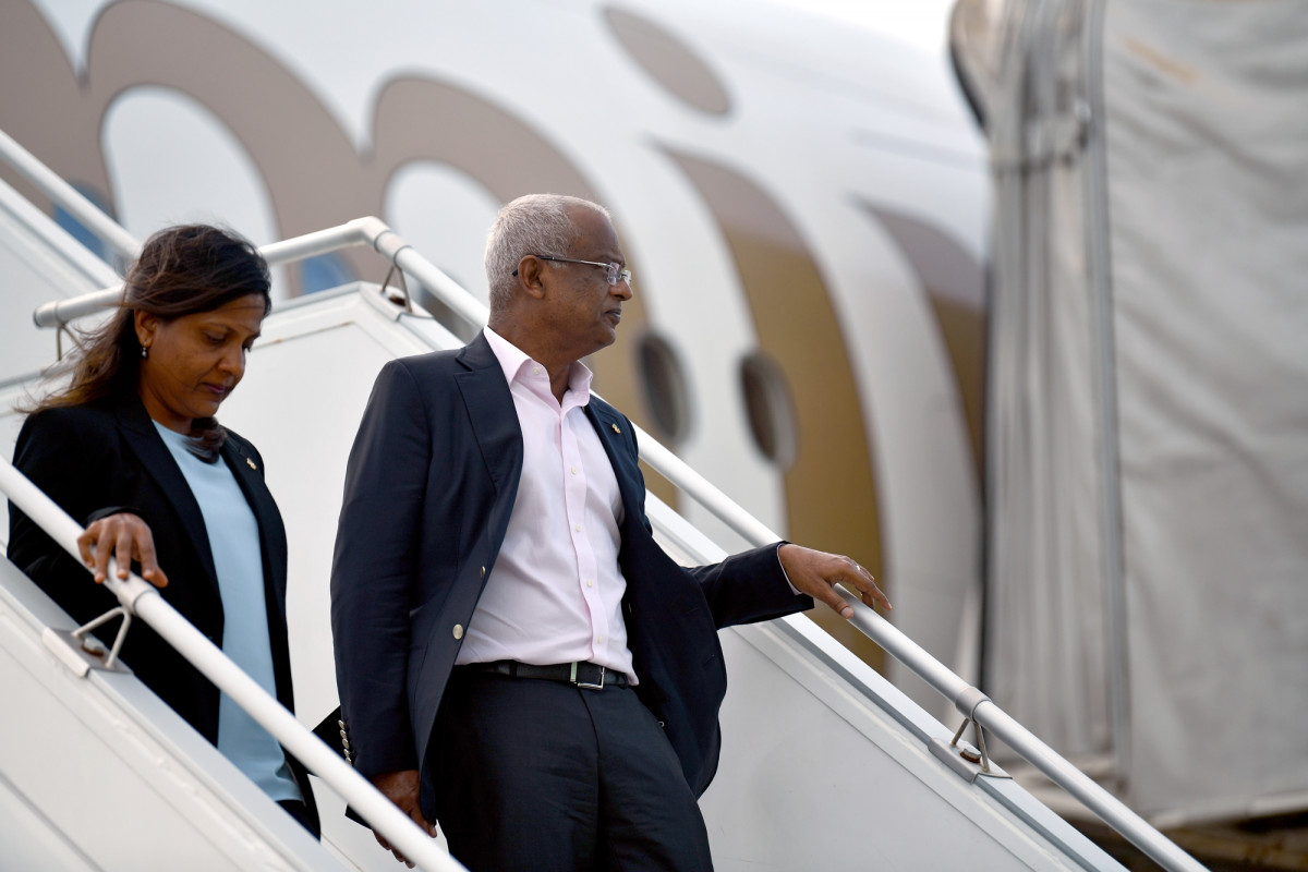 ރައީސް އިބްރާހިމް މުހައްމަދު ސޯލިހު އާއި އަނބިކަނބަލުން ފަޒްނާ އަހުމަދު