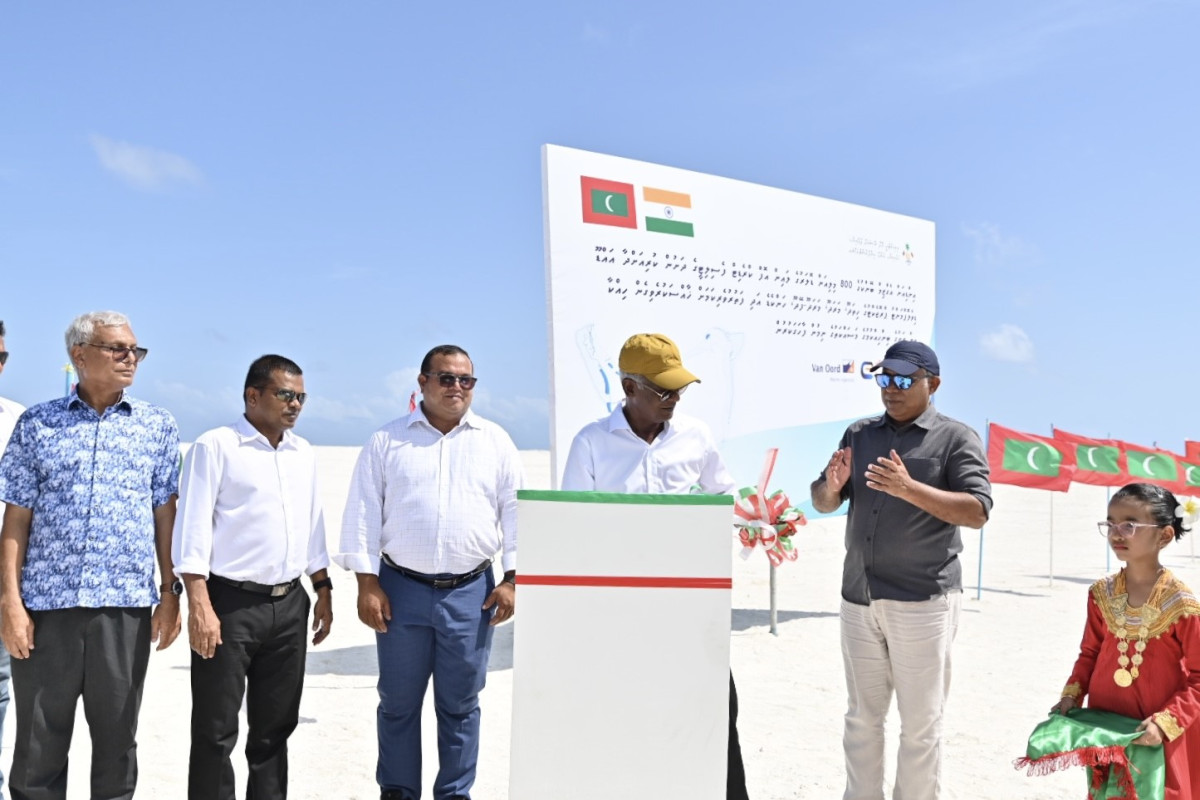 ރައީސުލްޖުމްހޫރިއްޔާ، އައްޑޫ ސިޓީގެ ބިން އިތުރުކުރުމުގެ މަޝްރޫއުގެ ނިމުން ފާހަގަކޮށްދެއްވަނީ