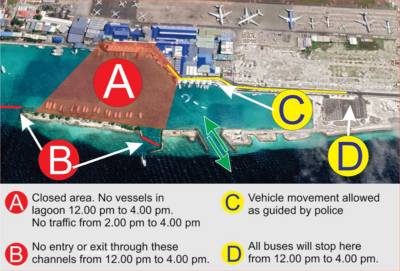 ހުޅުލޭގެ ބަންދުކުރާ ސަރަހައްދުތައް