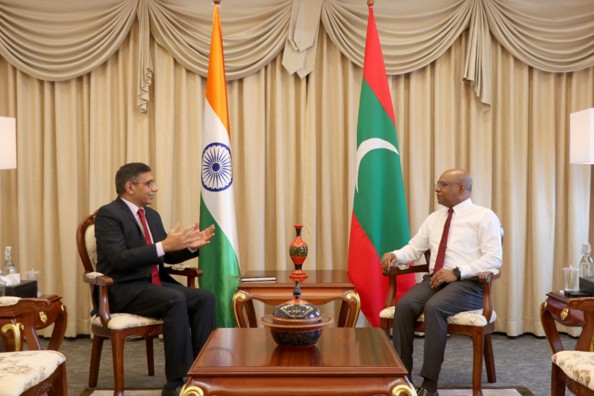High Commissioner of India to Maldives called on Minister of Foreign Affairs Abdulla Shahid on Tuesday