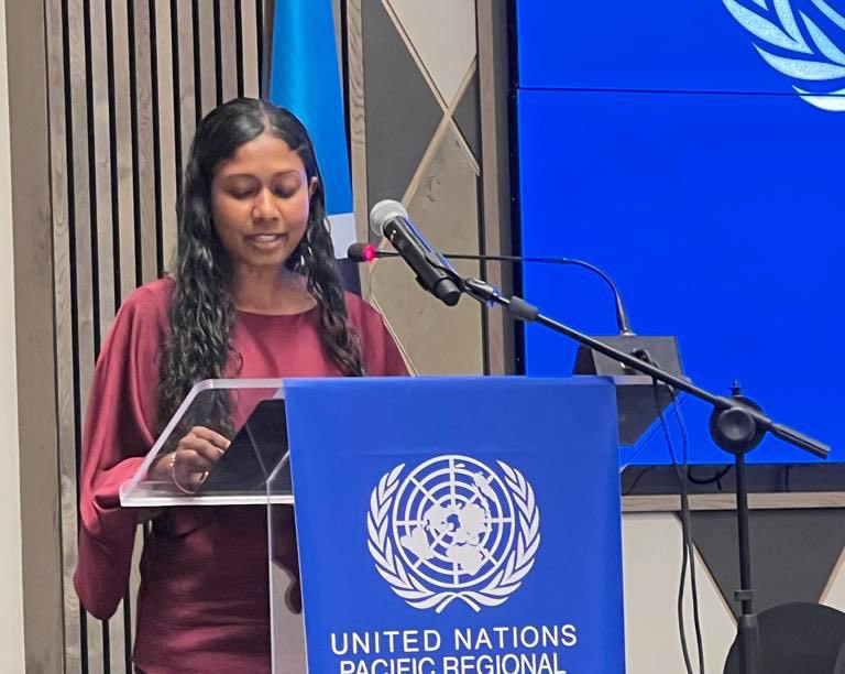 Thilmeeza Hussain delivered the PGA's speech at the UN Special Committee on Decolonization Pacific Regional Seminar