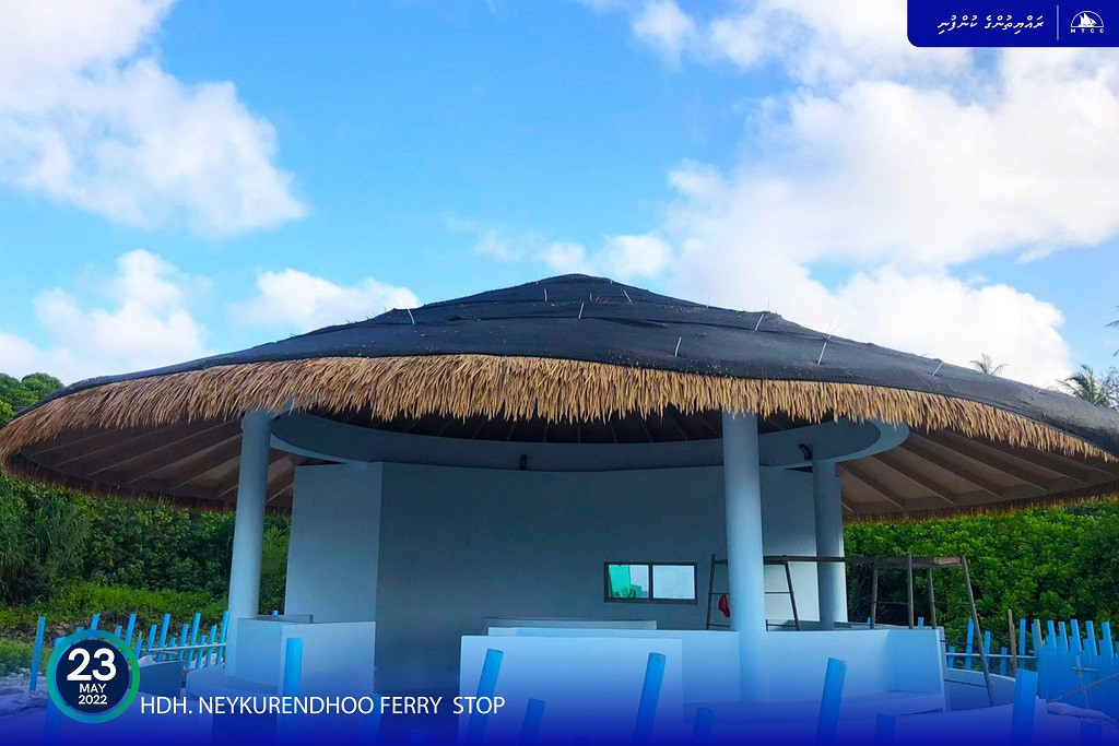 MTCC completes construction of ferry hut for HDh. Neykurendhoo ferry stop