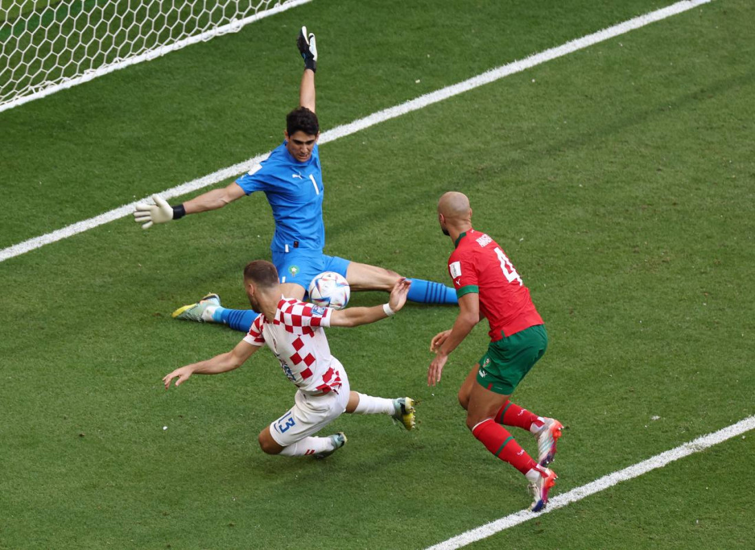 ކްރޮއޭޝިޔާއާއި މޮރޮކޯ ކުޅުނު މެޗުގެ ތެރެއިން - ފޮޓޯ: ރޮއިޓާސް  