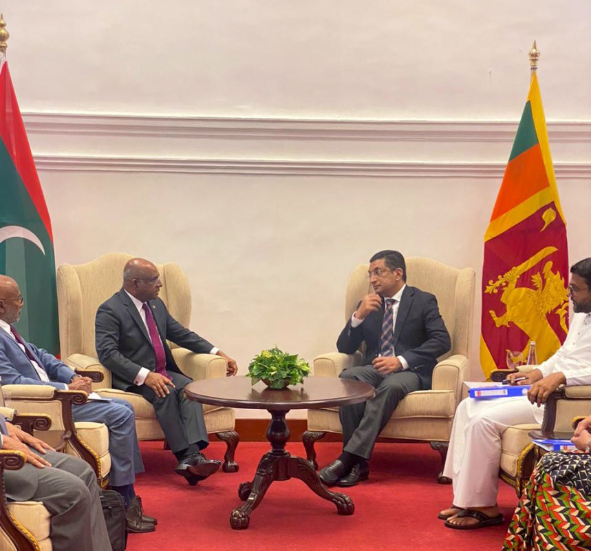 FM Shahid touched down in Colombo on the official visit on Wednesday