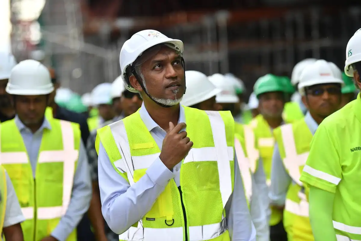 ރައީސް ޑރ. މުއިއްޒު ތިލަމާލެ ބްރިޖުގެ މަސައްކަތް ބައްލަވާލައްވަނީ