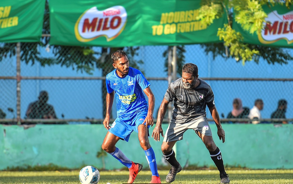 ވެޓަރެންސް ލީގުގައި ހުޅުމާލެ ވެޓަރެންސް އާއި ކްލަބް އީގަލްސް ބައްދަލުކުރި މެޗުގެ ތެރެއިން