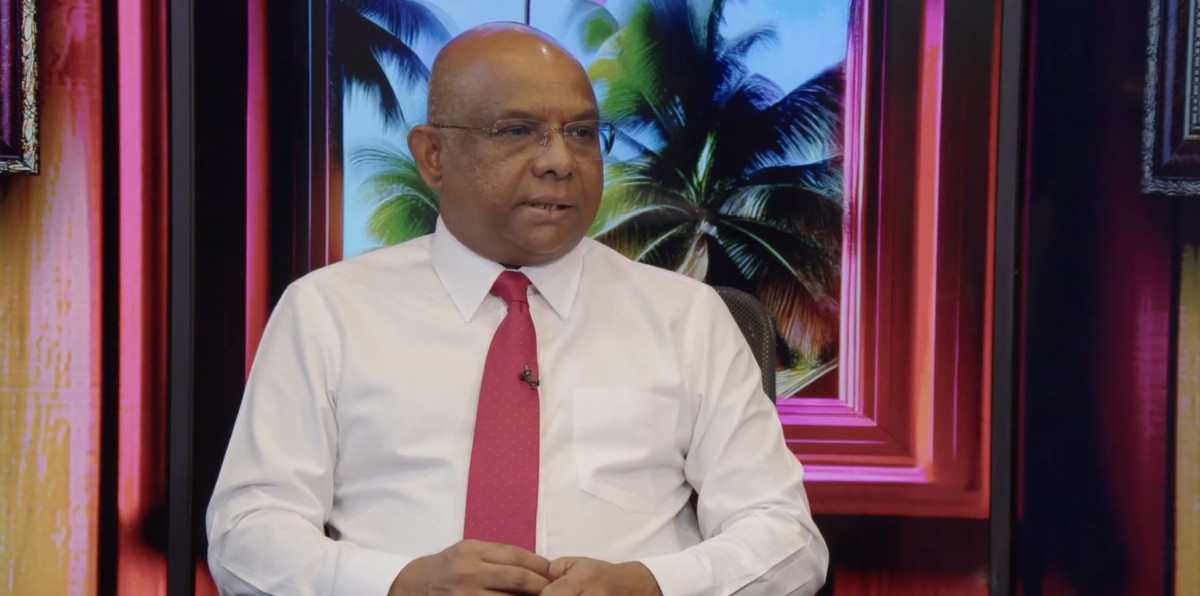 އަބްދުﷲ ޝާހިދު ރާއްޖެ ޓީވީގެ ޕްރޮގްރާމެއްގައި ވާހަކަދައްކަވަނީ