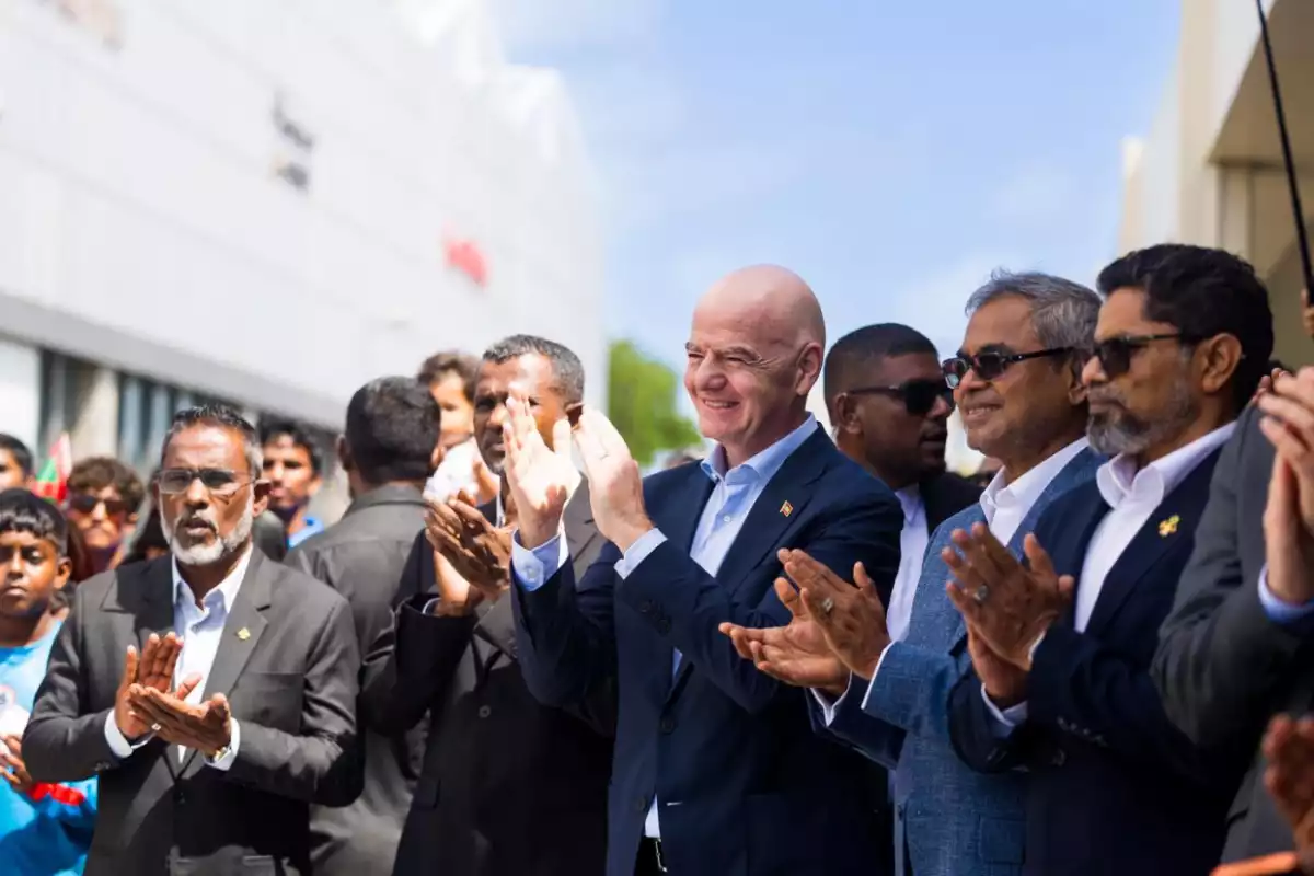 FIFA President Infantino makes historic visit to Maldives
