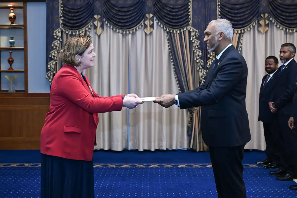 Non-Resident High Commissioner of Canada to the Maldives, Her Excellency Isabelle Marie Catherine Martin presents her credentials to President Dr. Mohamed Muizzu on 23 July 2026.