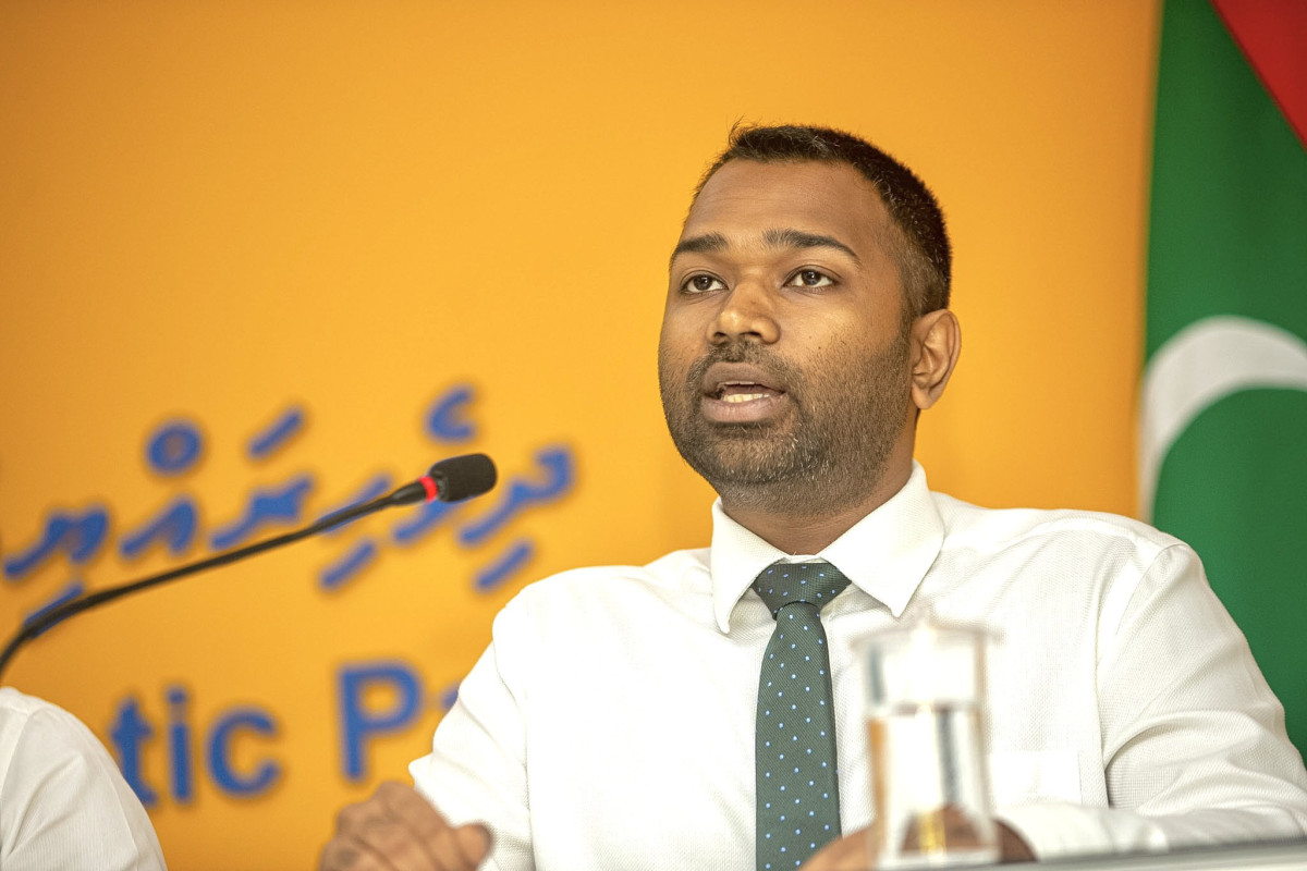 MP Meekail Naseem speaking at a presser hosted on Thursday