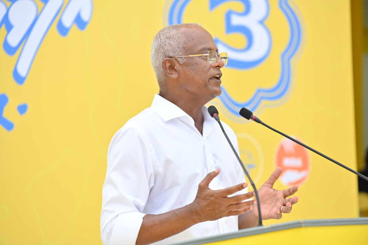 ރައީސް ސާލިހު ކެމްޕޭނުގައި ނައިފަރުގައި ވާހަކަފުޅުދައްކަވަނީ