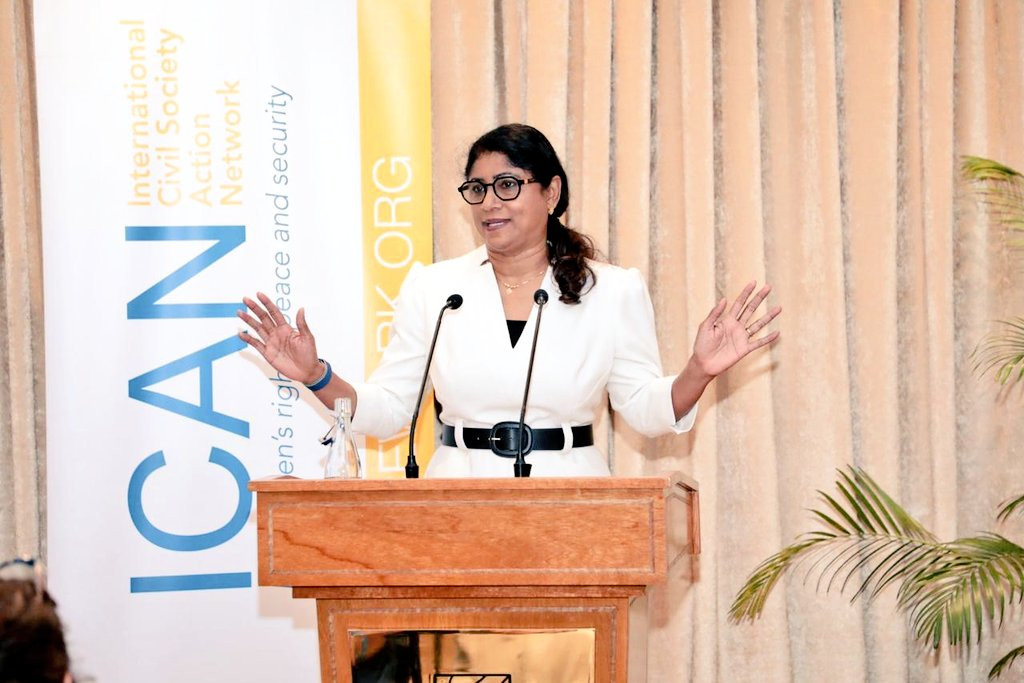 Minister Mariya was Chief Guest at the opening ceremony of ICAN’s 9th Women, Peace and Security Forum