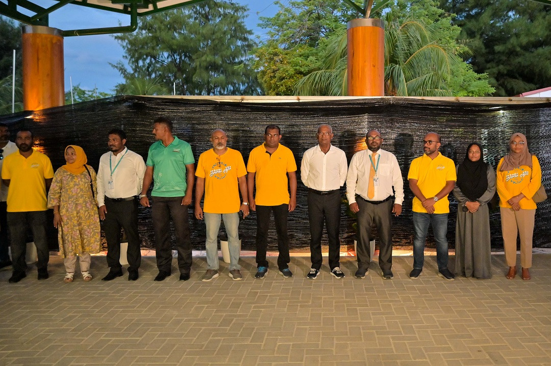 ގދ. ތިނަދޫގައި ސަރުކާރުން ހިންގާފައިވާ ތަރައްޤީގެ ބައެއް މަޝްރޫޢުތަކުގެ ނިމުން ފާހަގަކުރުން - ފޮޓޯ: ރައީސް އޮފީސް