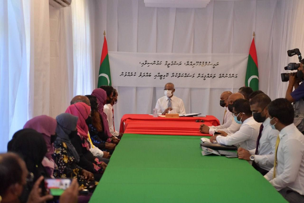 President Solih's meeting with R. Alifushi Council and WDC