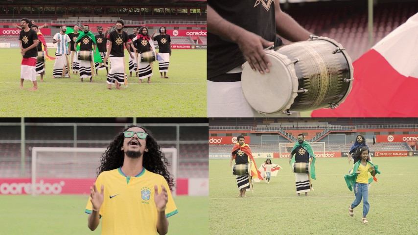 ރާއްޖެ ޓީވީގެ ވޯރލްޑް ކަޕް ކަވަރޭޖް އޮފިޝަލް ލަވައިގެ ބައެއް މަންޒަރުތައް