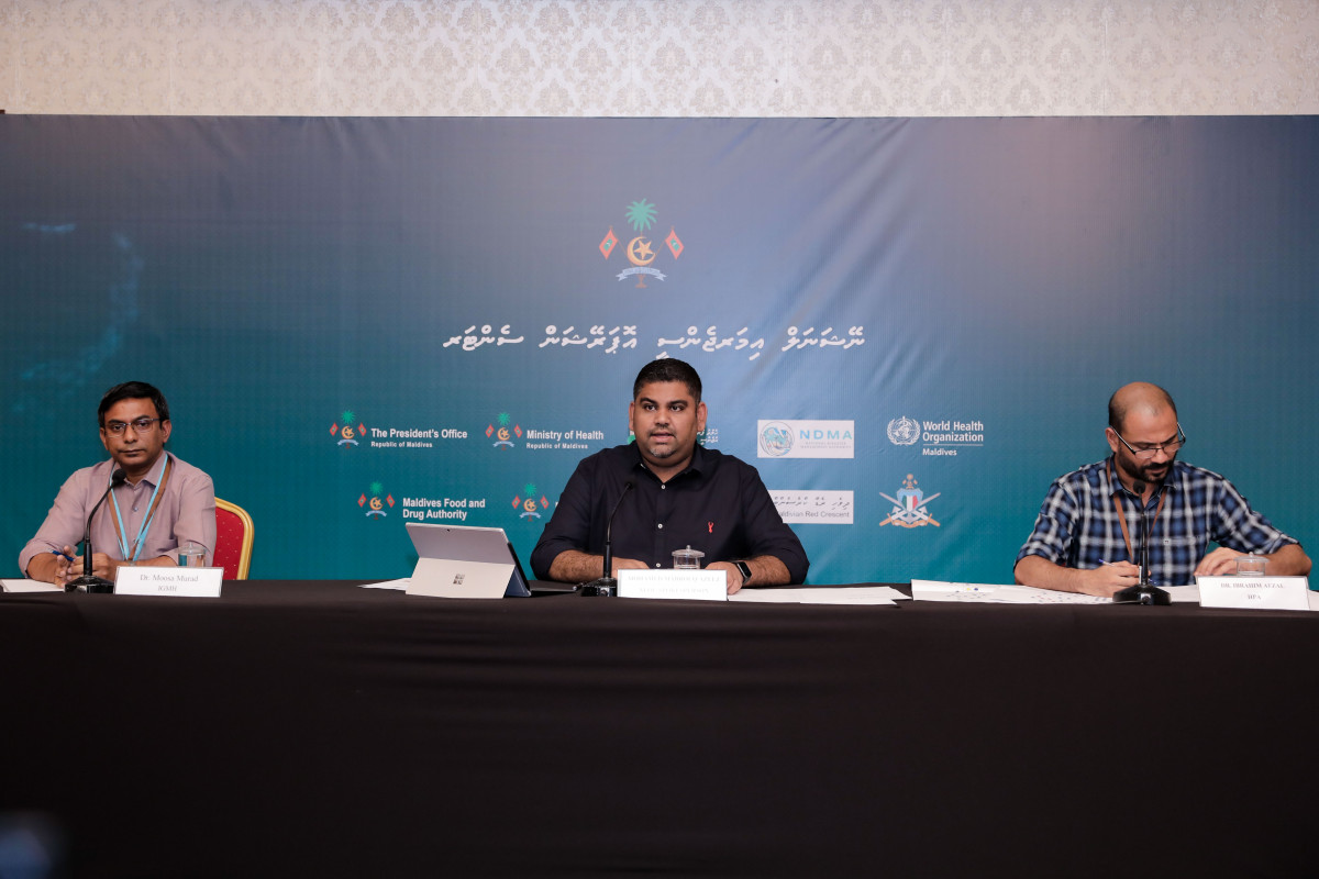 ނޭޝަނަލް އިމަޖެންސީ އޮޕްރޭޝަން ސެންޓަރުން ބޭއްވި ނޫސްވެރިންގެ ބައްދަލުވުމެއްގެ ތެރެއިން--