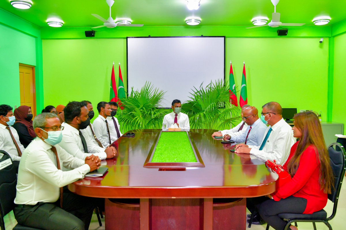 VP Faisal Naseem meet Hoarafushi Council, WDC, and Senior Institutional Representatives 