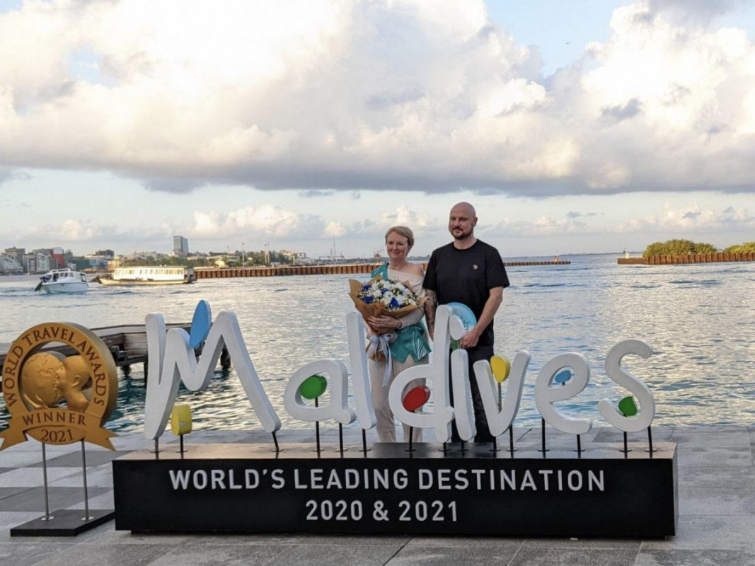 Maldives welcomed the first tourist of the Golden Year of Tourism 2022 on Saturday