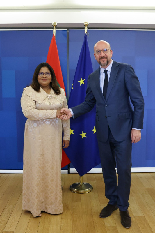 Ambassador of Maldives to the European Union Geela Ali presents credentials