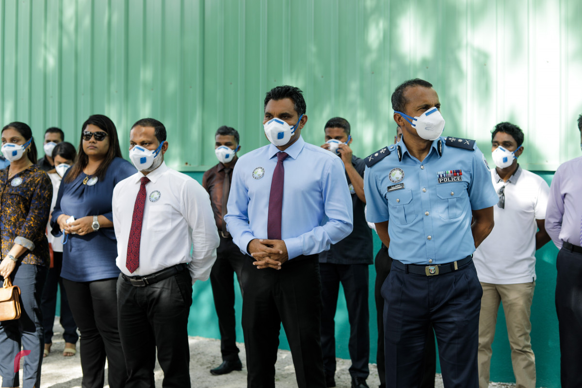 26 ޖޫން 2019: ފުލުހުންގެ ބެލުމުގެ ދަށުގައި ހުރި 416.9 ކިލޯގެ މަސްތުވާތަކެތި ނައްތާލުން. -- ފޮޓޯ: ޝުއައިބް މުހައްމަދު