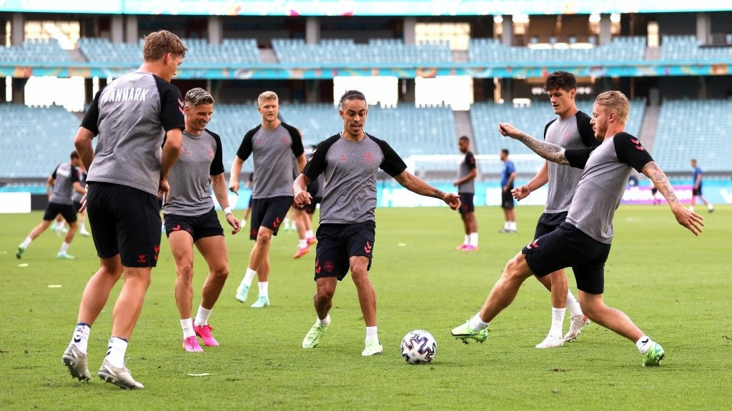 ޗެކް ރިޕަބްލިކް މެޗުގެ ކުރިން ޑެންމާކުން ކުރިއަށްގެންދިޔަ ތަމްރީނުތަކުގެ ތެރެއިން